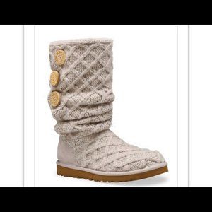 UGG Lattice cardy knit boots